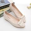 Autumn New Four-season Shallow Single Shoes Flat-soled Small Leather Shoes Doudou