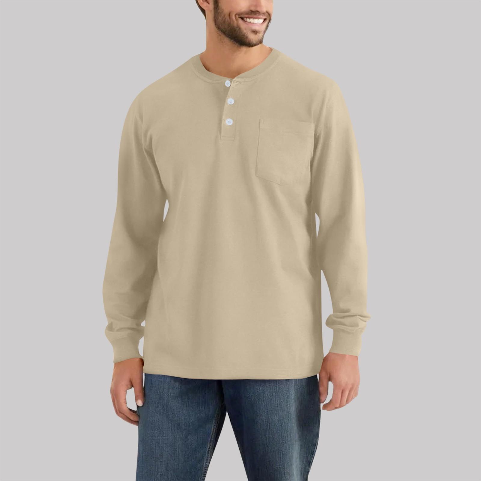 

Мужская повседневная мода, комфорт, однотонный круглый вырез, пуловер, толстовка, топы M хаки