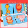 Hölzernes 3D-Tier-Verkehrs-Puzzle für Kinder mit pädagogischem Design für das frühe Lernen