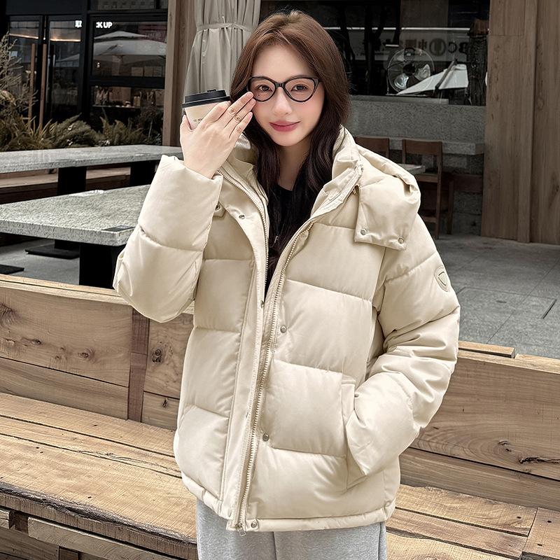 Women’s Short Windproof Thicken Warm Winter Jacket With Detachable Hood 5 Colors
