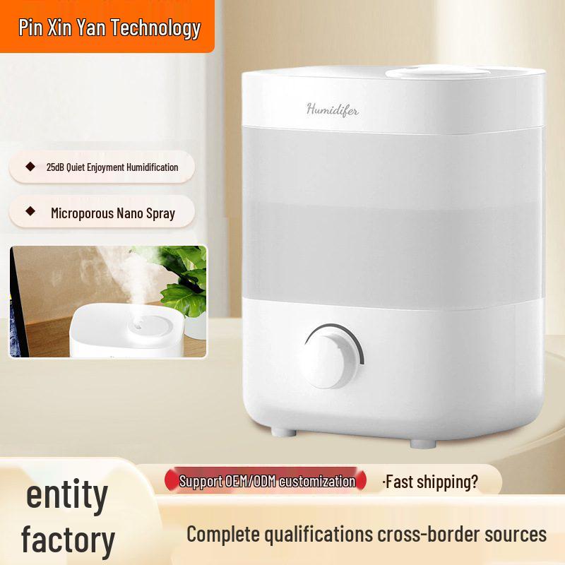 Dual Ultrasonic Mist Humidifier - 2L Capacity for Home, Bedroom, and Office