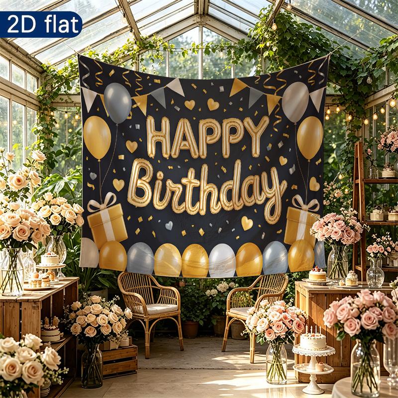 Party Backdrop Happy Birthday Birthday Photo Booth Background Front Door Decor
