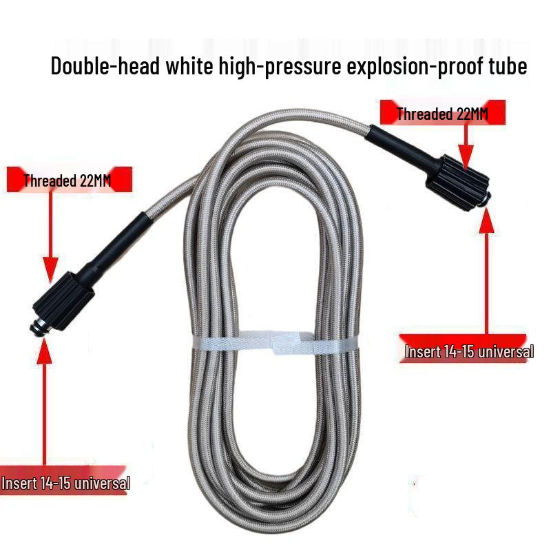 High-Pressure Car Washer Set: Explosion-Proof Hose & Nozzle Accessories