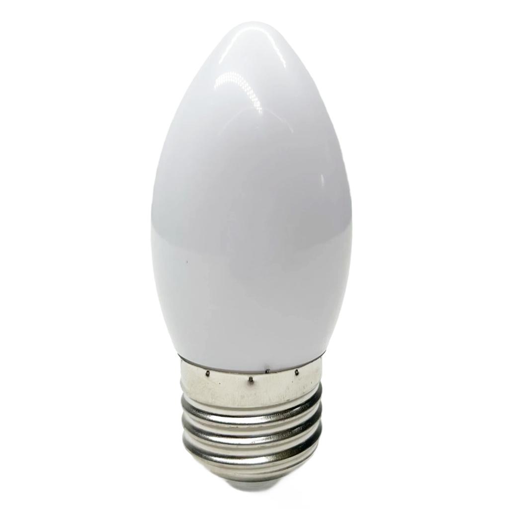 2W Candle Shape Light Bulb E27 Screw Base Lamp B22 110V/220V Colorful Atmosphere Lamp for Party Birthday Dating Decoration