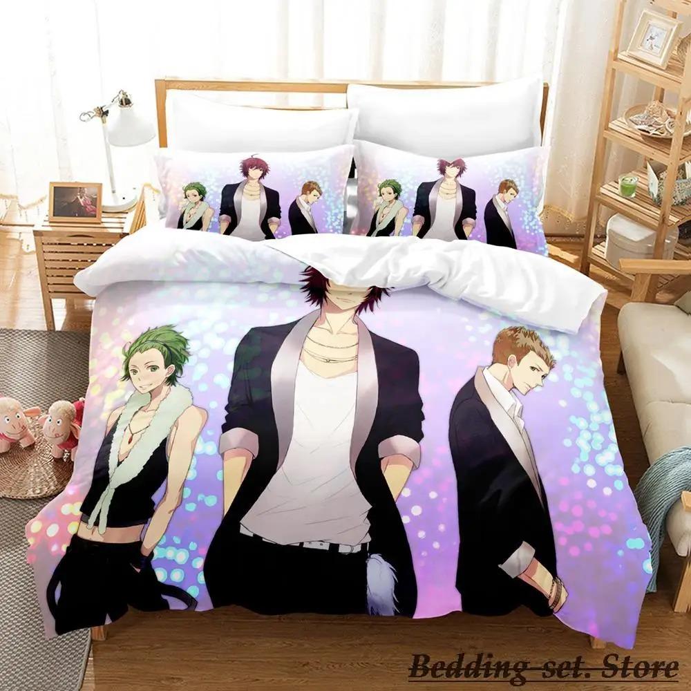 THE iDOLM@STER SideM Bedding Set Single Twin Full Queen King Size Bed Set Adult Kid Bedroom Duvetcover Sets Anime Bed