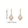 Fashionable and Minimalist Champagne Pearl Earrings with High-End Sense