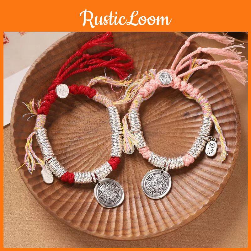 Tibetan Cotton Handcrafted Rope Bracelet For Women Celebrating Cultural Heritage And Style
