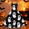 Dámské Halloweenské Tisk Off Shoulder Šaty Vintage Punk Styl Rozšířená Sukně Bez Rukávů Neformální Párty Šaty