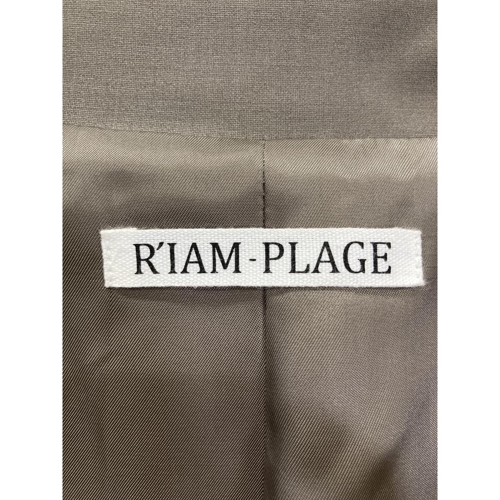 r'iam plage Grey 25-010-922-6030-1-0 Shirt Tailored Jacket Jacket 38 greigeUsed