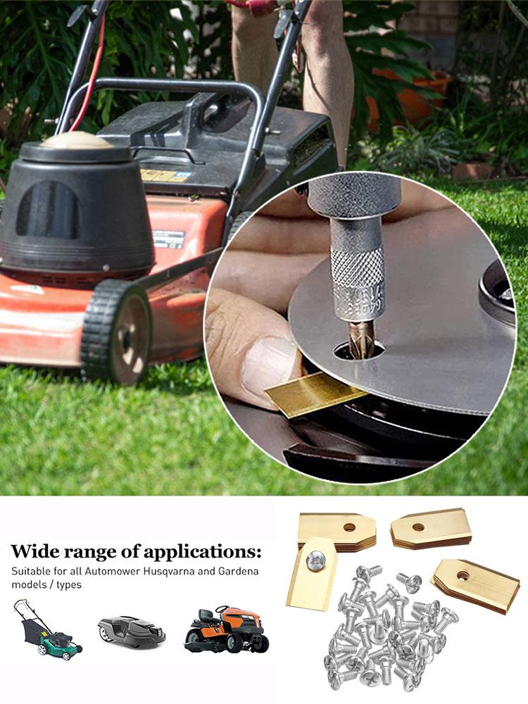 30/18PCS Lawn Mower Cutting Blades Set Stainless Steel Mowing Machine Blades 0.7 MM for Husqvarna Automower/Gardena Lawnmower