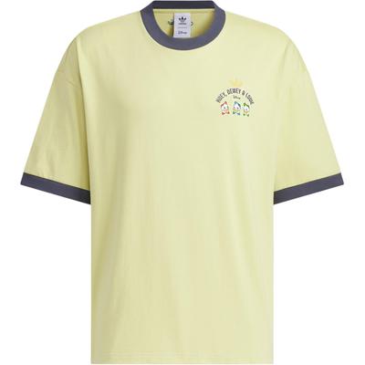 adidas X Disney HDL GFX Grafik Baumwoll-Sport-T-Shirt Unisex Oberteile Gold JP1413