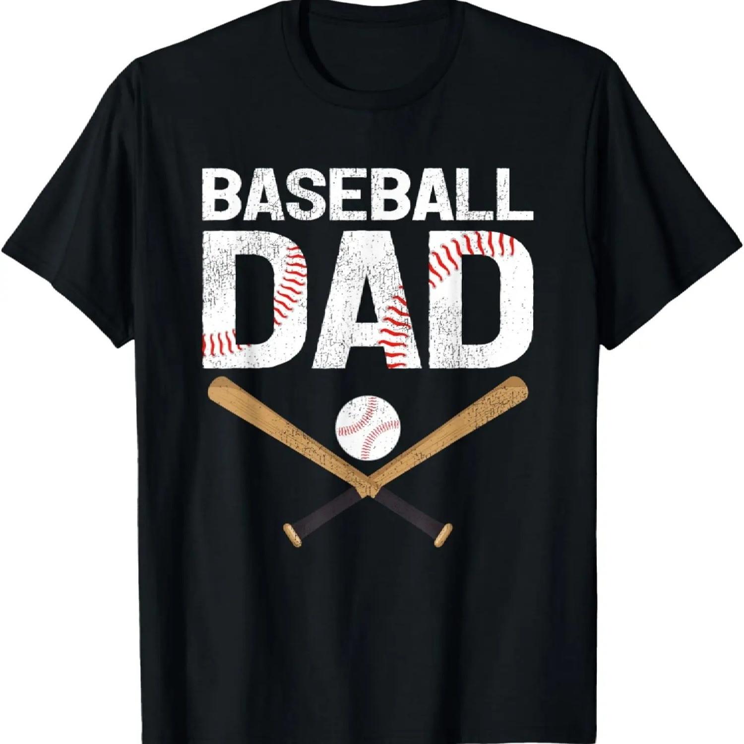 Baseball Dad My Favorite Baseball Player Calls Me Dad T-Shirt S