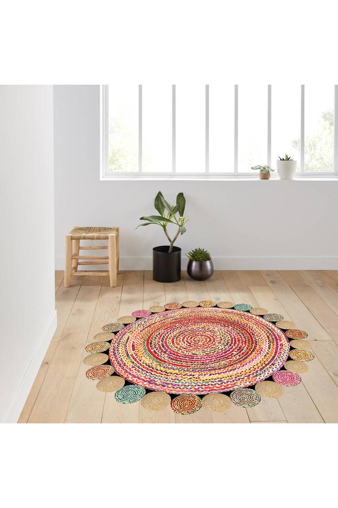 Rovigo Home Washable Round Printed Carpet RHM7012