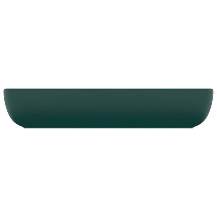 VidaXL Lavabo de Luxe Rectangulaire Vasque à Poser de Toilette Lave-mains de Salle de Bain Salle Cosmétique Maison Vert 146959