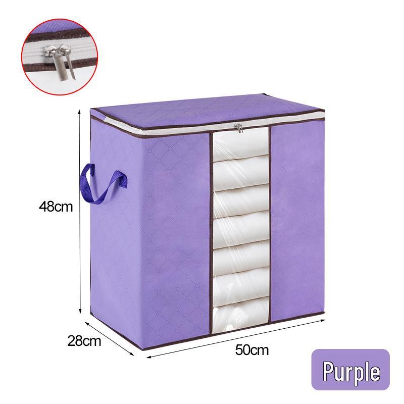 Thickened Cotton Quilt Bag: Durable, Dustproof, Large Capacity, Non-Woven Storage for Clothes