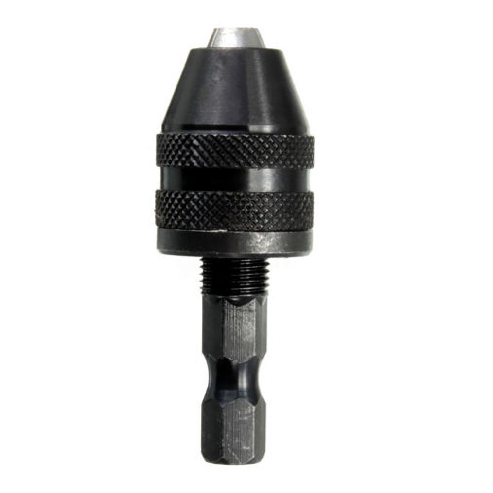Details about / 0.3-6.5mm Impact Driver Keyless Drill Bit Chuck Adapter Converter 1//4/" Hex Shank