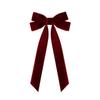 Pink Velvet Bow Ornament Christmas Tree Home Decor Birthday Party Wedding Door Hanging Decoration