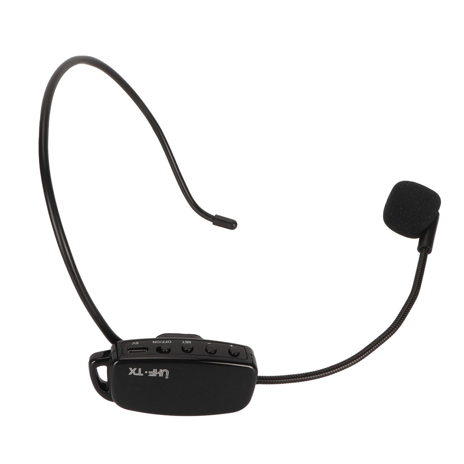 

Беспроводной микрофон гарнитура шумоподавление перезаряжаемый светодиодный цифровой дисплей UHF головной микрофон для