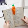 Silicone Bookmark Reading Carrot Shape Adorable Bright-colored Convenient Cartoon Vivid Book Page Marker Household Supplies
