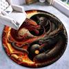 Large Round Carpet Rug Living Room Bedroom Decoration Anti Slip Tree of Life Mat Dragon Lion Tiger Yin Yang Tai Chi Carpet Rugs