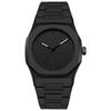 Men's Arabic Numerals Black Matte Quartz Watch