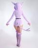 Mobbunny Cat Cosplay Bodysuit Hoodie Fleece Monster Cute Costume Tail S-XL