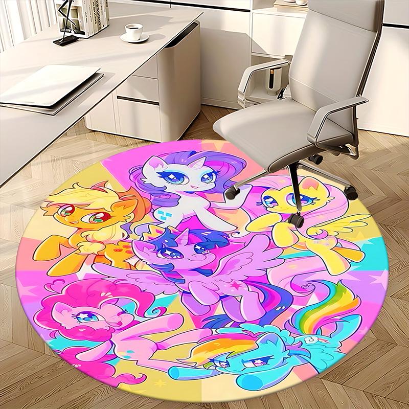 Colorful My Little Pony Round Chair Mat - Home Decor