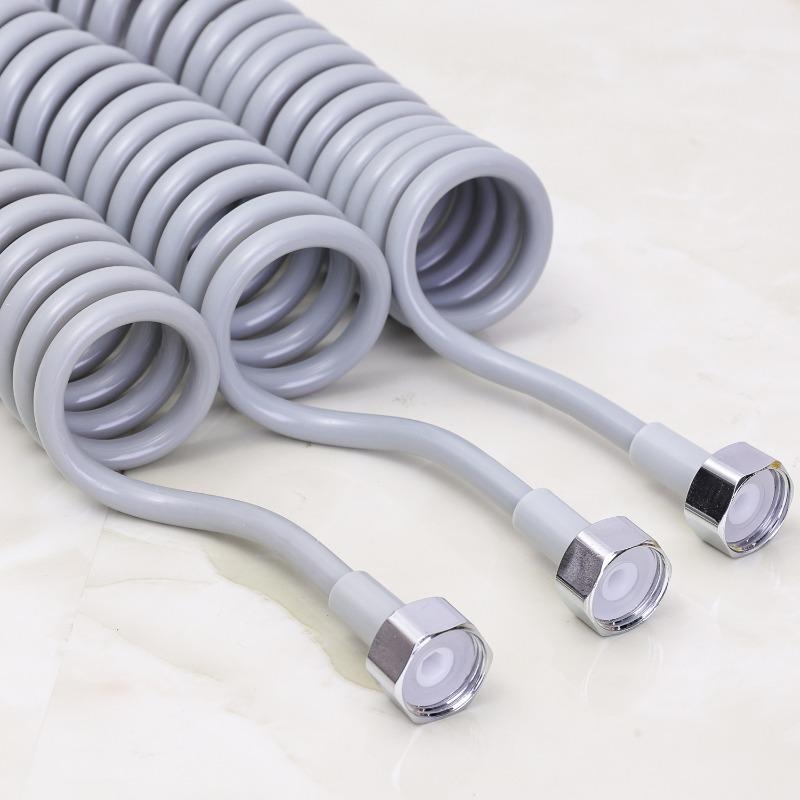 2/3/5m Spring Retractable Hose Telephone Line Shower Plumbing Hoses Bathroom Toilet Bidet Basin Water Pipe Sprayer Connect Pipes