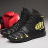 Professional indoor boxing shoes men's and women's breathable Sanda fighting training shoes high-top wrestling shoes fall boots retro fighting shoes