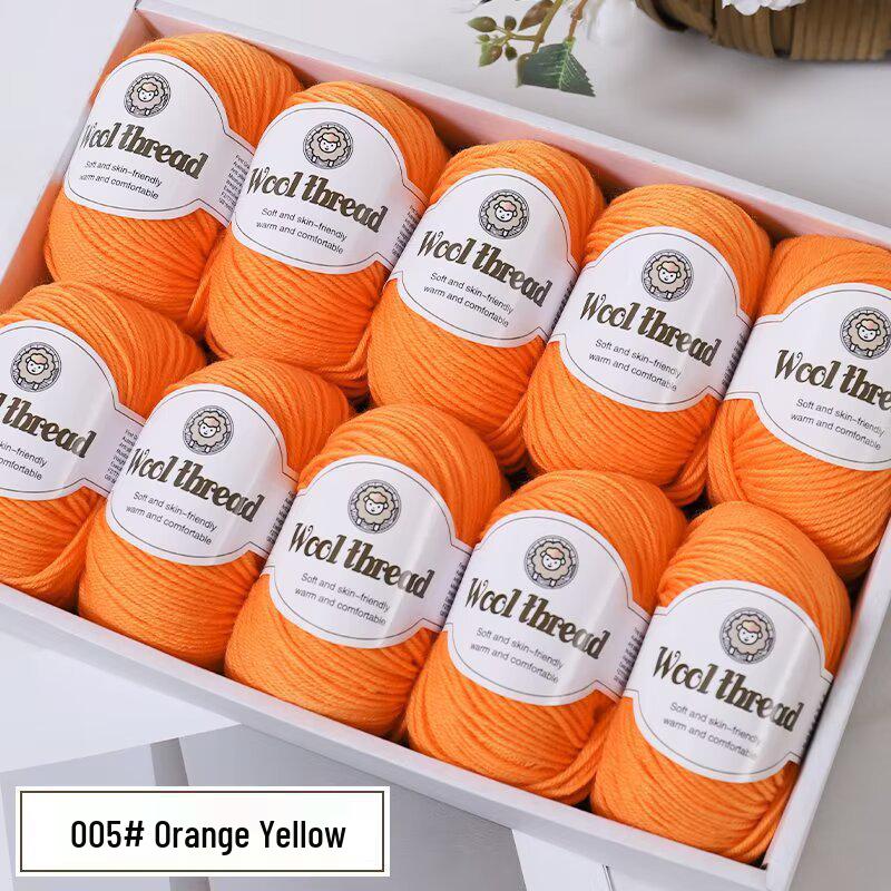Wool Blend Yarn Ball - Medium Thickness for DIY Knitting Projects