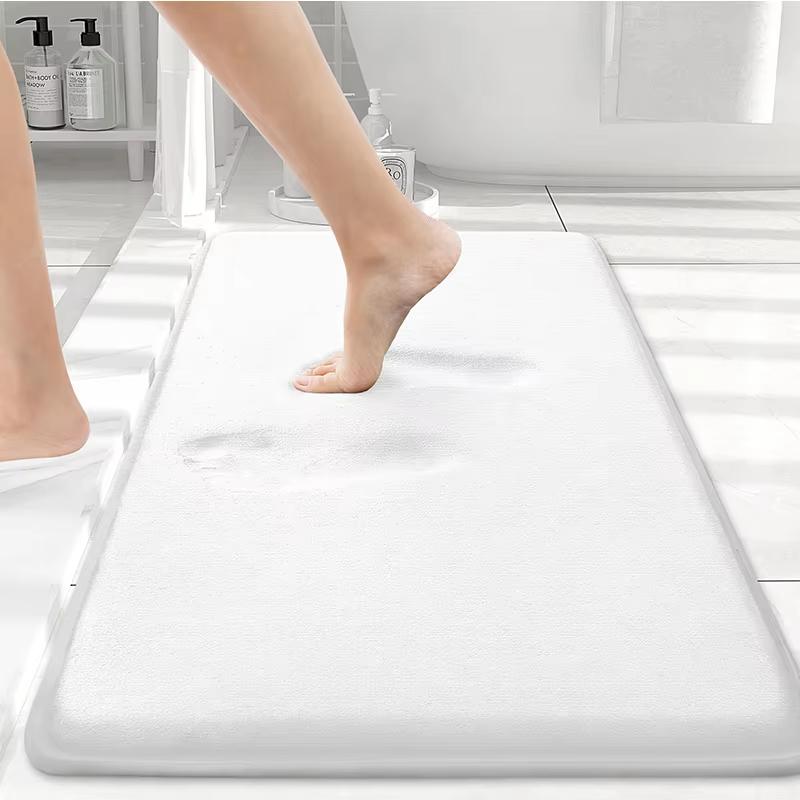 Tappetino da Bagno Morbido Olanly Antiscivolo Tappetini per Doccia Bagno Tappeto in Memory Foam Tappetino Morbido per Piedi Pavimento in Pietra Tappeto Super Assorbente ad Asciugatura Rapida