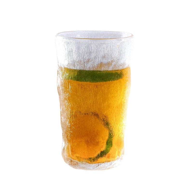 300ml 350ml Glacier Glass Cup Milk Juice Bubble Cup High-Value Large-Capacity Thickened Heat-Resistant Cup Simple Style Bar Tool