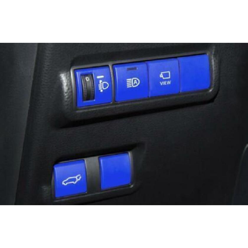 For Toyota Corolla Cross GL Cover Trim Blue Headlight Button Aluminum -