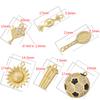 4Pcs/lot,Sports Charms Rugby/Football/Flowers/Celebration Series Pendants DIY Jewelry Accessories:VD1533–VD1544