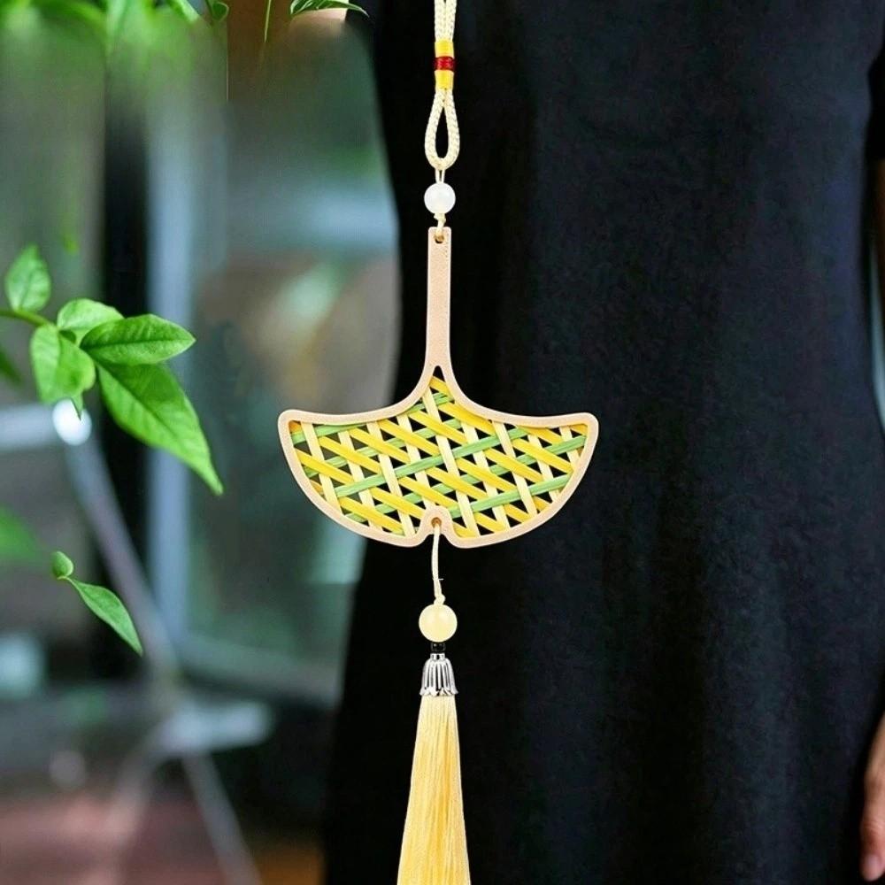 Zongzi Bamboo Pendant Material Kit Handmade Wind Chime Kit Courtyard Decor
