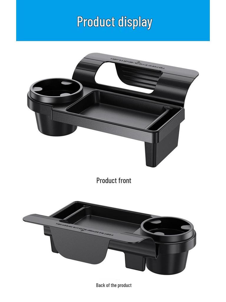 Multifunctional Car Window Storage Box: Phone Holder, Cup Holder, Key Organizer.