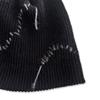 NOUGHT Wave Hand Stitch Detail Beanie / Black