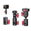 Base Adattatore in Lega di Alluminio a Rilascio Rapido Filettatura 1/4"/3 per Supporti Illuminazione Fotografica Treppiedi