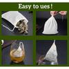 Reusable Tea Bag Cheesecloth 25Pcs 4"x6", Sachet Bags Empty Soup Bag Spice Bags for Cooking Tea Bags for Loose Leaf Tea Drawstring Bag Tea Filter