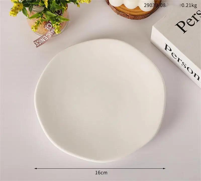 

Гипсовый лоток для ювелирных изделий, держатель для ювелирных изделий, органайзер для хранения, нестандартная дисковая пластина, кольцо, браслет, ожерелье, ювелирное украшение