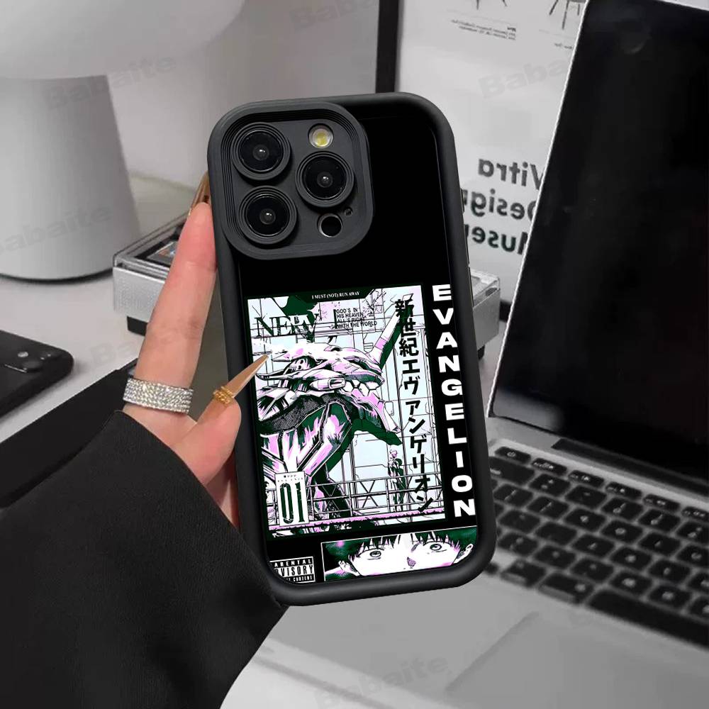 Anime Classic E-evangelion Phone Case For IPhone 17 16 15 14 13 12 11 Pro Max Mini Plus Soft TPU Back Cover