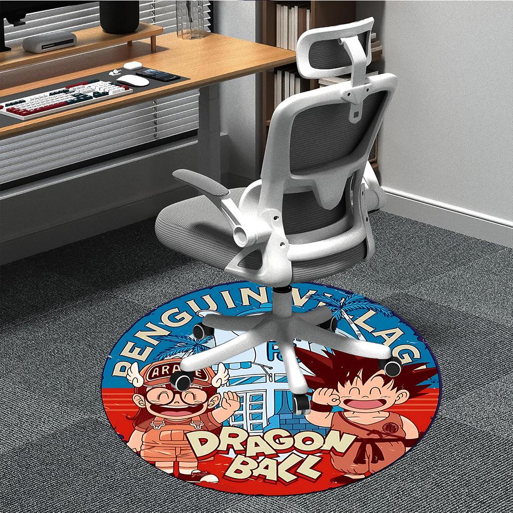 

1pcDragon Ball Office Round Area Rug, Indoor Mat Suitable For Office, Under Office Chairs Bedroom Living Room Home Decor, Room Deco 80cm