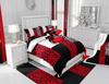 Red leopard zebra print blanket bold animal pattern soft throw modern home decor stylish bedroom bedding fashion design textile