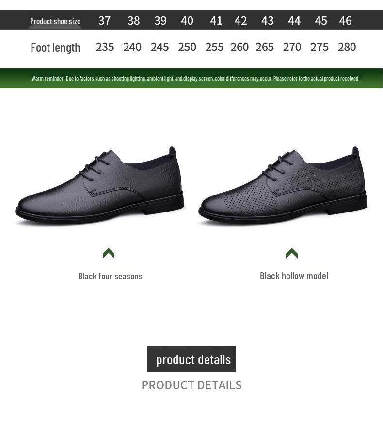 Men's Large Size British Style Hollow Leather Loafers - Summer Casual Cowhide Shoes