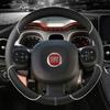 Mikrofiber Deri Araba direksiyon kılıfı Fiat Panda 2013 2015 2017 2022 Oto Aksesuarları