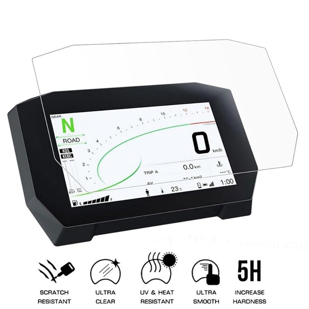 2 Sets of Motorcycle Meter Protection Film for Kawasaki Ninja H2 SX/SE (2022-2024)