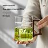 TEAHUE High Borosilicate Glass Tea Cup with Crescent Filter