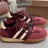 Cowhide version red children's shoes soft sole autumn new versatile casual sports shoes