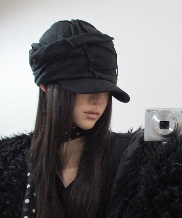 Peulleeoeob Soi Draped Cap (Fl-743_Black)