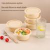 Disposable Corn Starch Round Bento Boxes with Lids